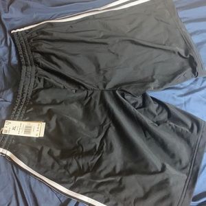 XL Addias Black Striped Shorts.
